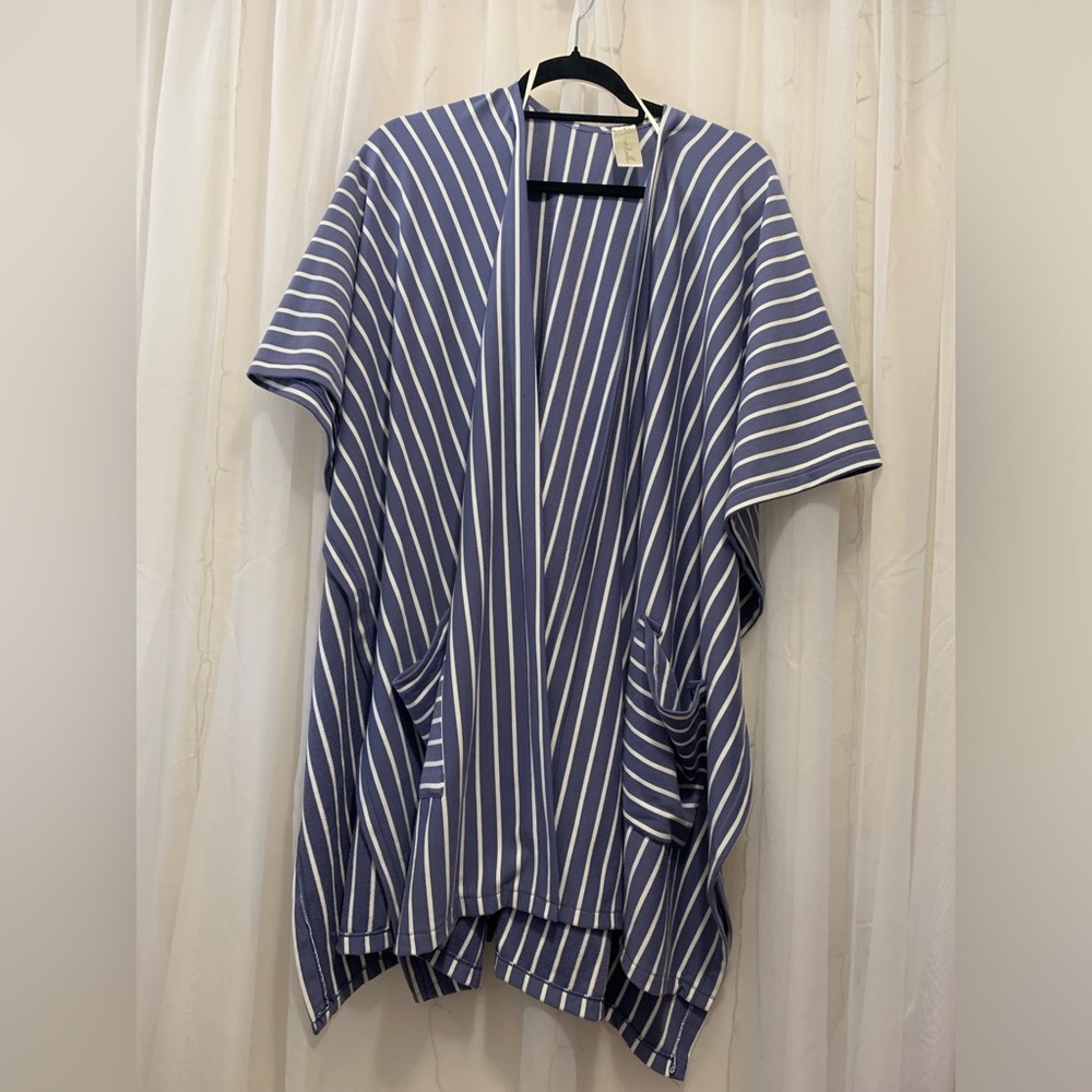Simply Noelle Striped Poncho